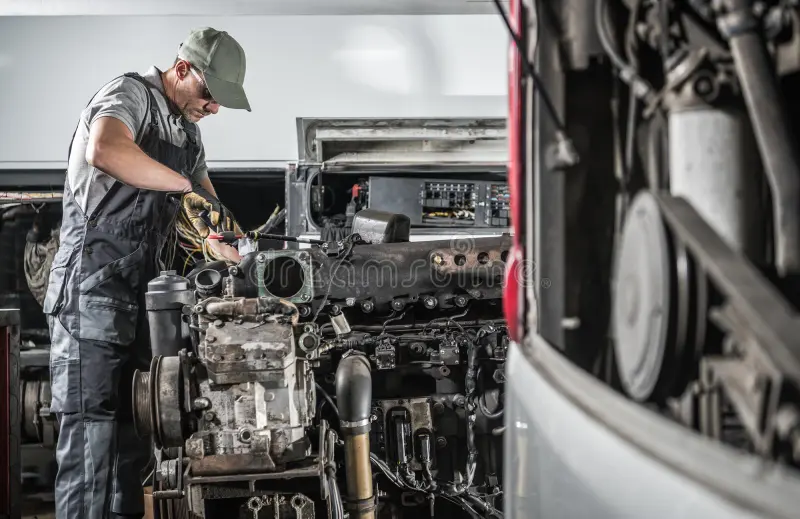 professional-caucasian-automotive-mechanic-his-s-repairing-powerful-heavy-duty-truck-bus-diesel-engine-inside-service-center-198136871